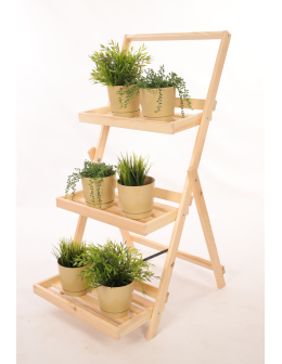 Kwietnik piętrowy drabinka stojak regał na rośliny ekspozycyjny 3PÓŁKI EKO - product 2