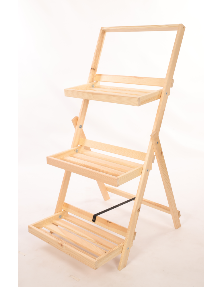 Kwietniki - Kwietnik piętrowy drabinka stojak regał na rośliny ekspozycyjny 3PÓŁKI EKO - product b2b.wamar.biz 3