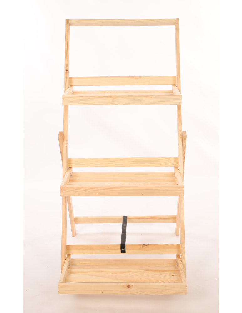 Kwietniki - Kwietnik piętrowy drabinka stojak regał na rośliny ekspozycyjny 3PÓŁKI EKO - product b2b.wamar.biz 5