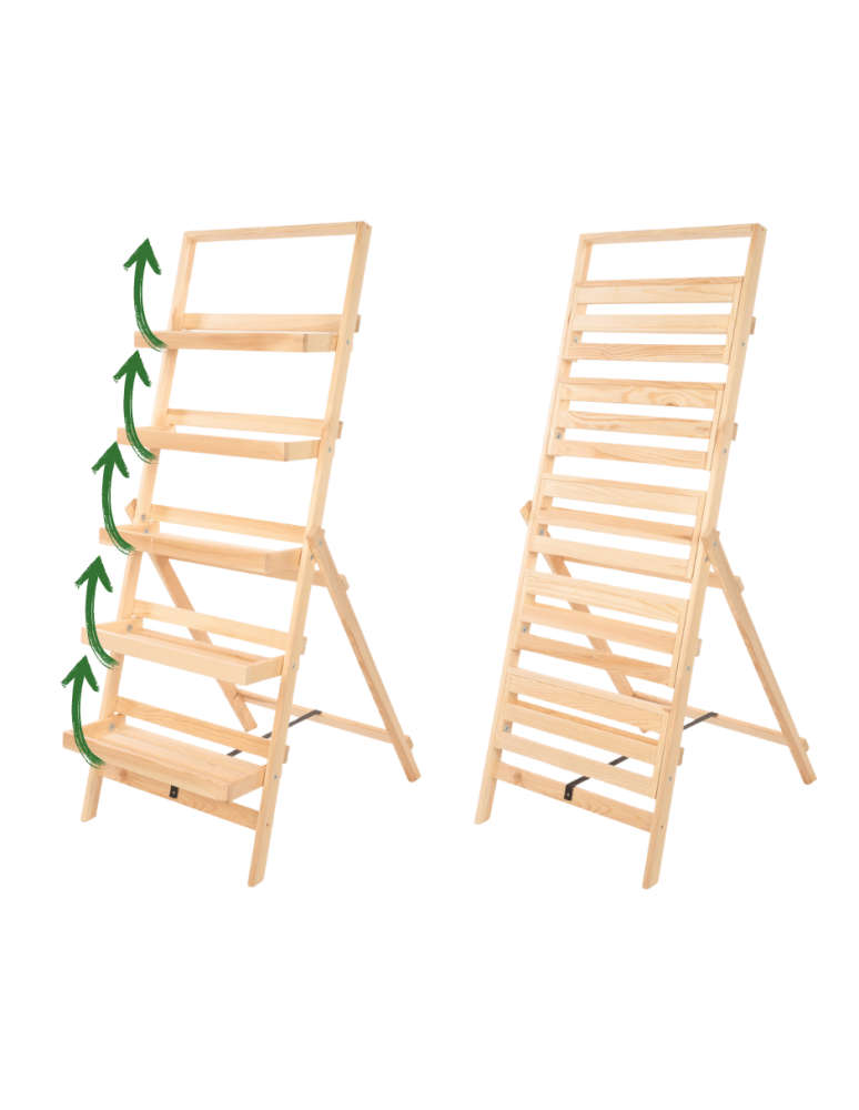 Kwietniki - Kwietnik piętrowy drabinka stojak regał na rośliny ekspozycyjny 3PÓŁKI EKO - product b2b.wamar.biz 9