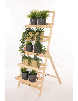 Kwietnik drewniany drabinka składana piętrowy regał na kwiaty 5p EKO DUŻY - product 2