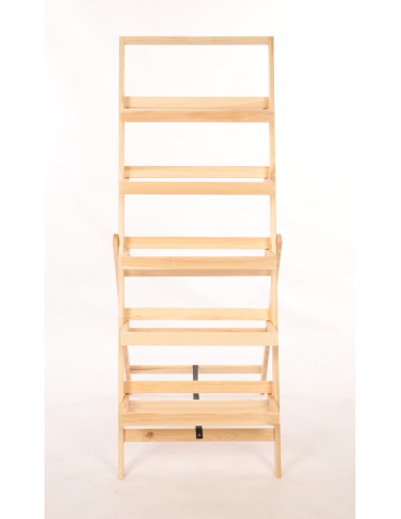 Kwietniki - Kwietnik drewniany drabinka składana piętrowy regał na kwiaty 5p EKO DUŻY - product 5