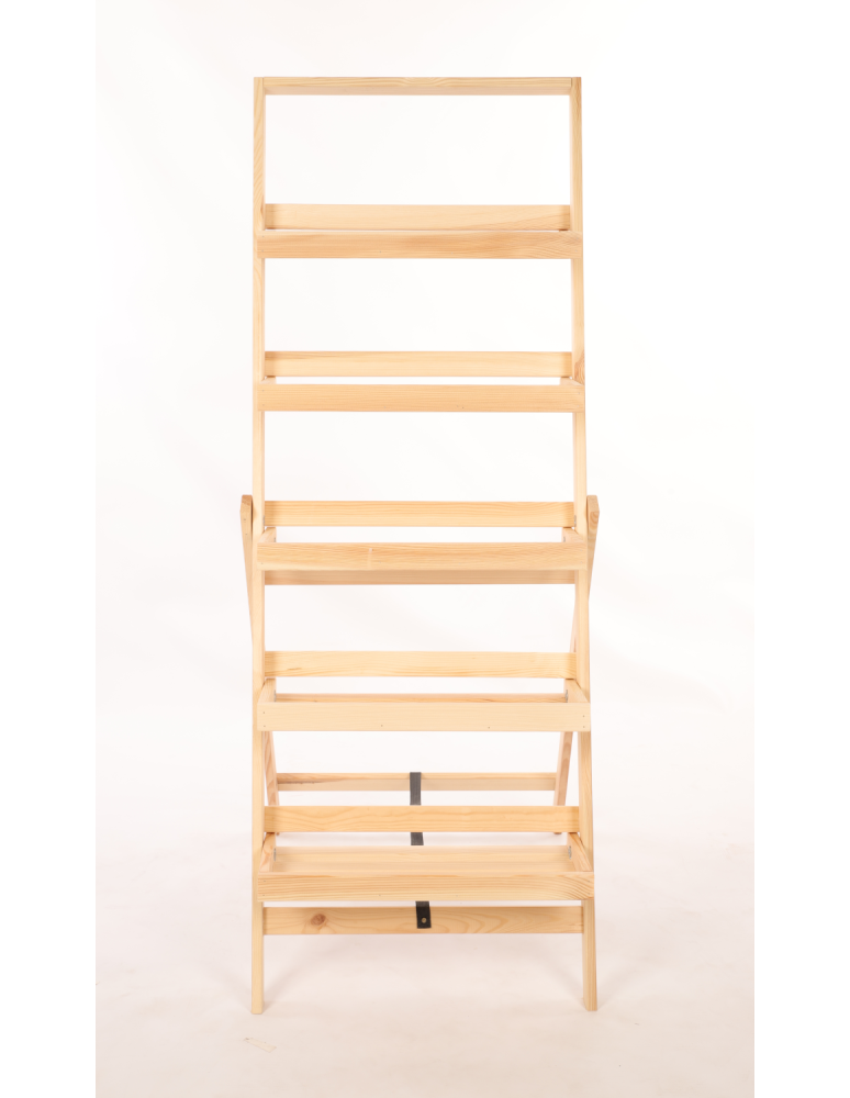 Kwietniki - Kwietnik drewniany drabinka składana piętrowy regał na kwiaty 5p EKO DUŻY - product b2b.wamar.biz 5