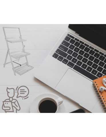 Kwietniki - Kwietnik drewniany drabinka składana piętrowy regał na kwiaty 5p EKO DUŻY - product 13