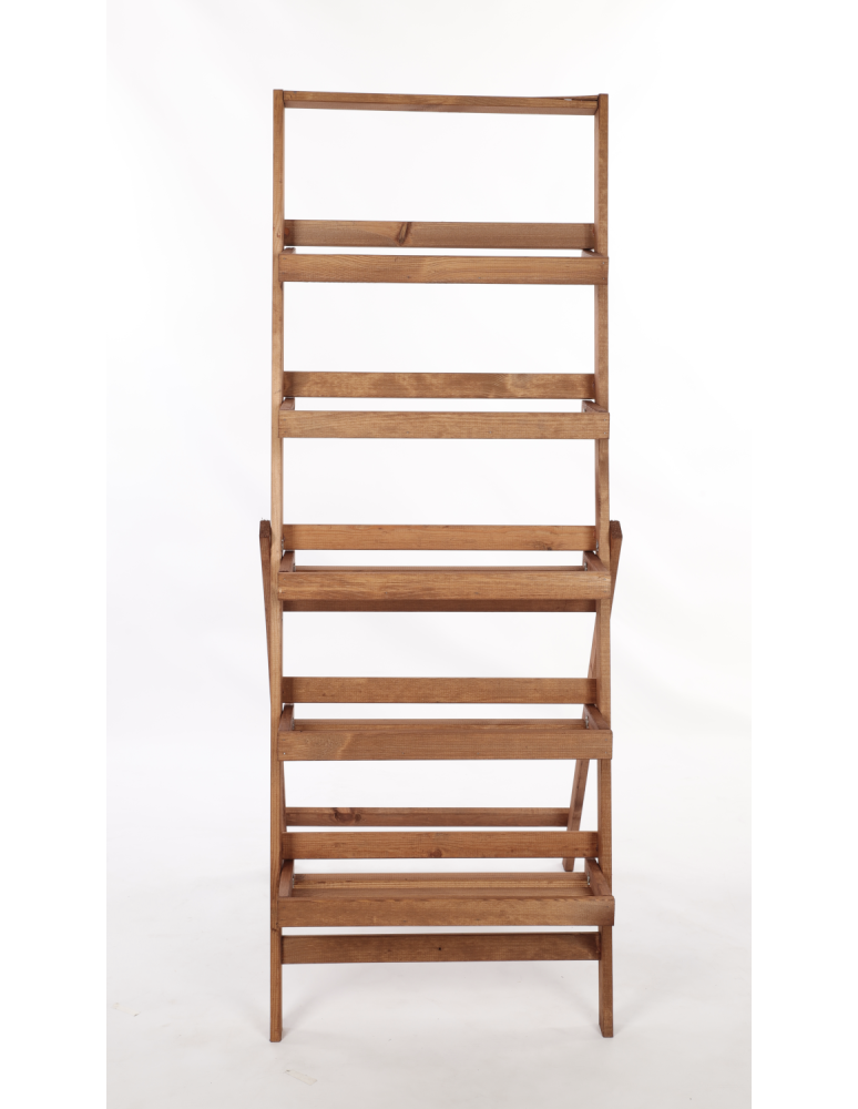 Kwietniki - Stojak na kwiaty drabinka składana drewniana regał etażerka 5p EKO DUŻY - product b2b.wamar.biz 3