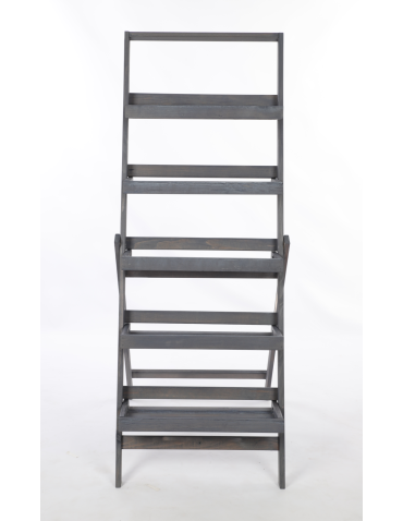 Kwietniki - Piętrowy kwietnik drewniany drabinka etażerka stojak regał 5p EKO DUŻY - product 6