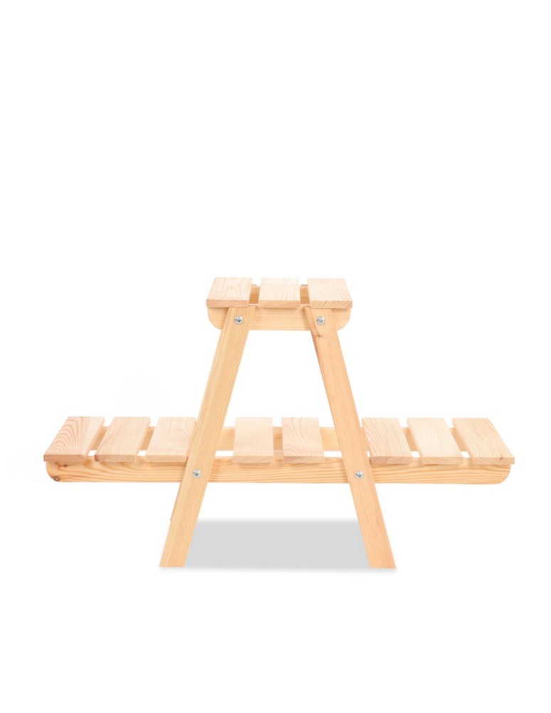 Kwietniki - Stojący kwietnik drewniany na kwiaty regał stojak na doniczki 3 półki 45 cm - product b2b.wamar.biz 4