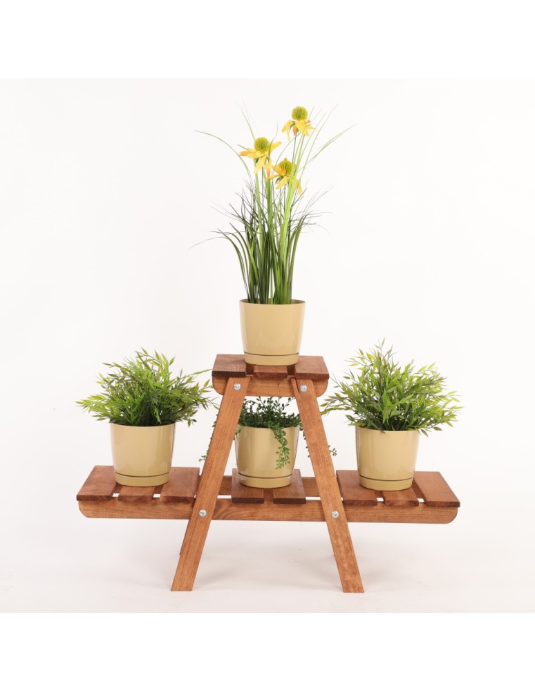 Kwietniki - Kwietnik na doniczki drewniany stojący regał na kwiaty stojak na rośliny - product b2b.wamar.biz 4