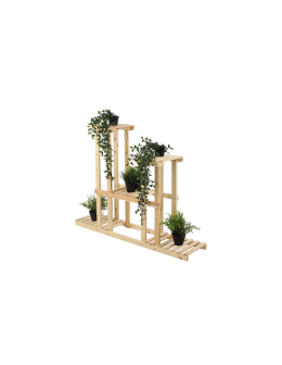 Stojący kwietnik drewniany na kwiaty regał stojak wielopoziomowy SOLIDNY