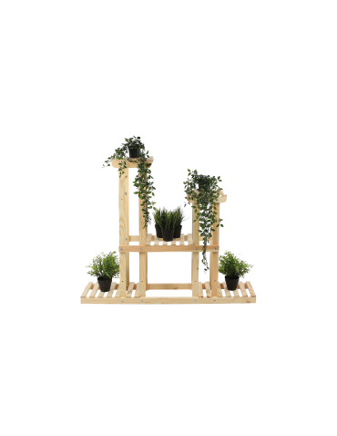 Stojący kwietnik drewniany na kwiaty regał stojak wielopoziomowy SOLIDNY - product 2