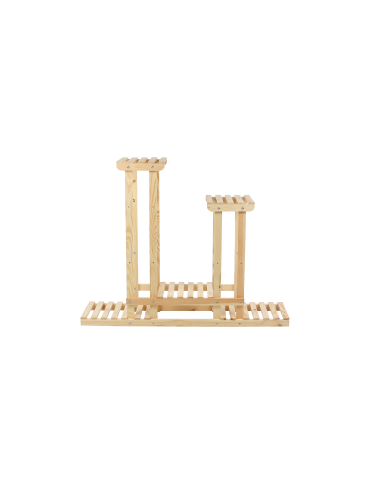 Kwietniki - Stojący kwietnik drewniany na kwiaty regał stojak wielopoziomowy SOLIDNY - product 4