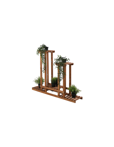 Kwietnik stojący wysoki stojak na kwiaty drewniany regał wielopoziomowy