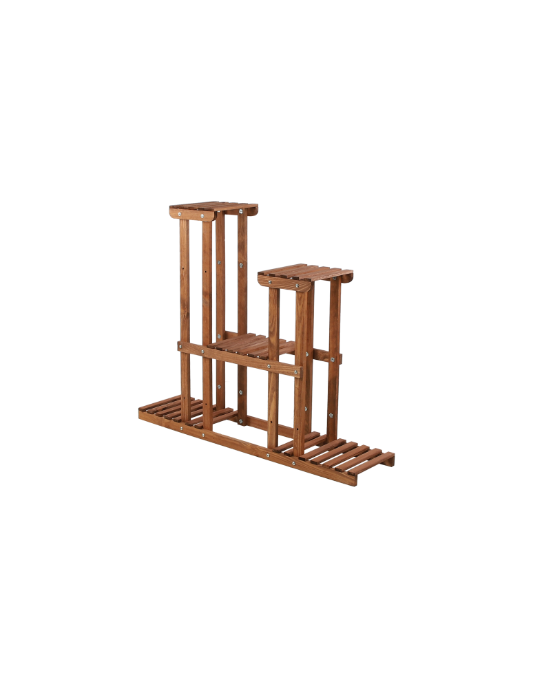 Kwietniki - Kwietnik stojący wysoki stojak na kwiaty drewniany regał wielopoziomowy - product b2b.wamar.biz 3