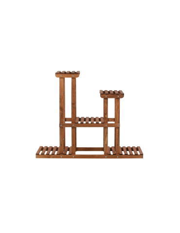 Kwietniki - Kwietnik stojący wysoki stojak na kwiaty drewniany regał wielopoziomowy - product 4