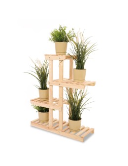 Regał na kwiaty drewniany stojak na doniczki kwietnik na rośliny DUŻY EKO - product 2