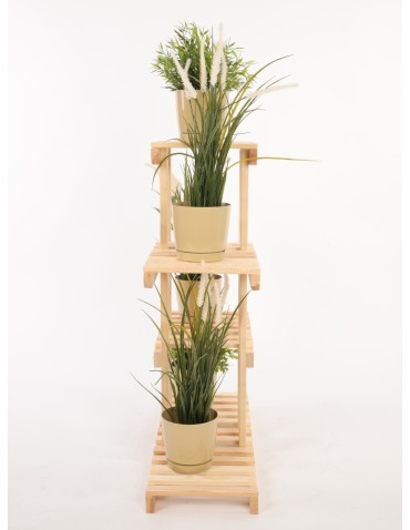 Kwietniki - Regał na kwiaty drewniany stojak na doniczki kwietnik na rośliny DUŻY EKO - product 5
