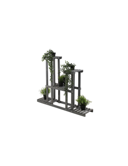 Kwietnik stojący wysoki stojak drewniany na kwiaty DUŻY SOLIDNY WYTRZYMAŁY