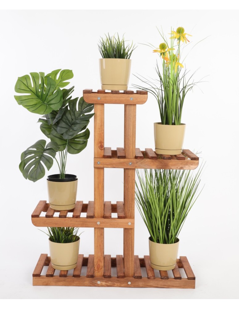 Kwietniki - Regał na kwiaty drewniany kwietnik na doniczki stojak na rośliny DUŻY EKO - product b2b.wamar.biz 4