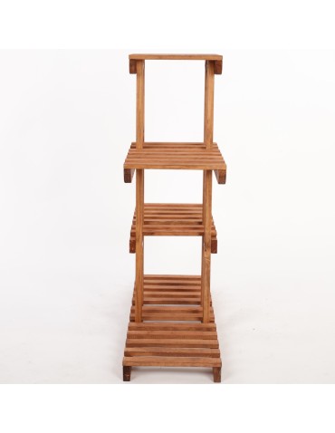 Kwietniki - Regał na kwiaty drewniany kwietnik na doniczki stojak na rośliny DUŻY EKO - product 5