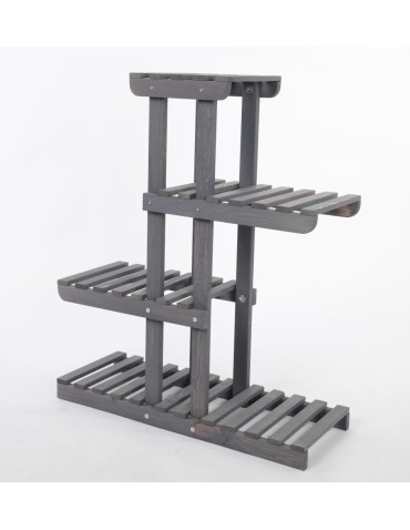 Kwietniki - Regał na kwiaty drewniany stojak na doniczki kwietnik na rośliny SOLIDNY - product 3