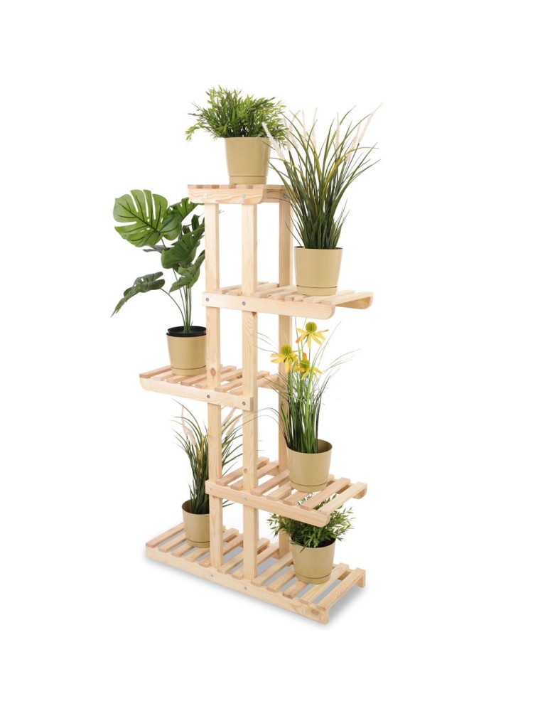 Kwietniki - Drewniany stojak na kwiaty kwietnik regał na doniczki DUŻY WYTRZYMAŁY EKO - product b2b.wamar.biz 2