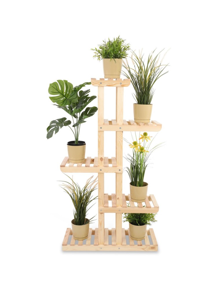 Kwietniki - Drewniany stojak na kwiaty kwietnik regał na doniczki DUŻY WYTRZYMAŁY EKO - product b2b.wamar.biz 3