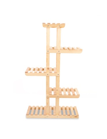 Kwietniki - Drewniany stojak na kwiaty kwietnik regał na doniczki DUŻY WYTRZYMAŁY EKO - product 5