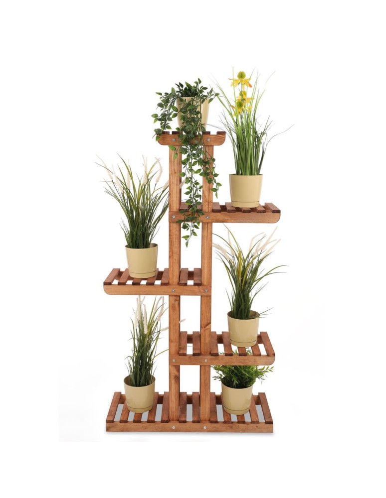 Kwietniki - Drewniany stojak na kwiaty kwietnik regał na doniczki sosnowy stojak EKO - product b2b.wamar.biz 3