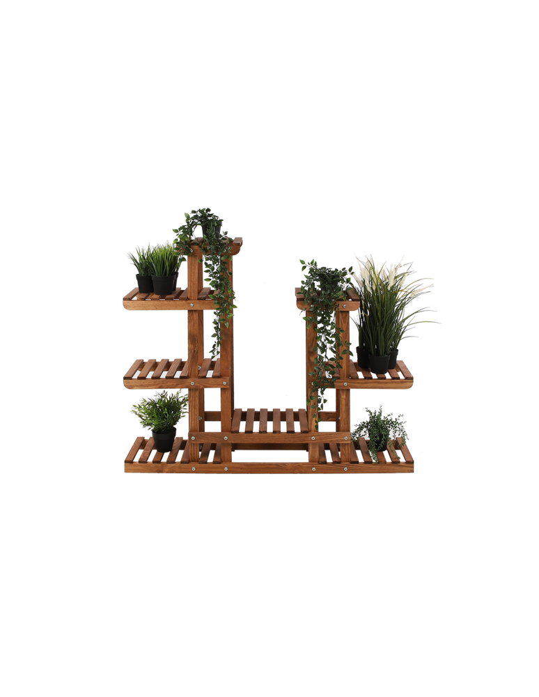 Kwietniki - Stojący kwietnik drewniany na KWIATY regał stojak kaskadowy WYSOKI POJEMNY - product b2b.wamar.biz 2