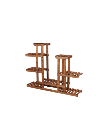 Kwietniki - Stojący kwietnik drewniany na KWIATY regał stojak kaskadowy WYSOKI POJEMNY - product 3