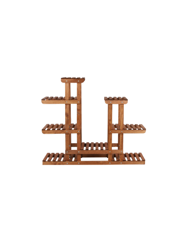 Kwietniki - Stojący kwietnik drewniany na KWIATY regał stojak kaskadowy WYSOKI POJEMNY - product 4