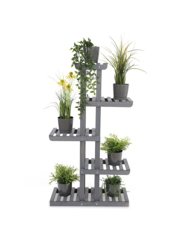 Kwietniki - Drewniany stojak na kwiaty kwietnik regał na doniczki sosnowy stojak DUŻY - product 3