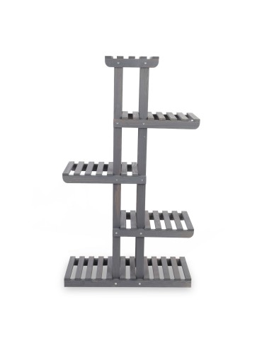 Kwietniki - Drewniany stojak na kwiaty kwietnik regał na doniczki sosnowy stojak DUŻY - product 5