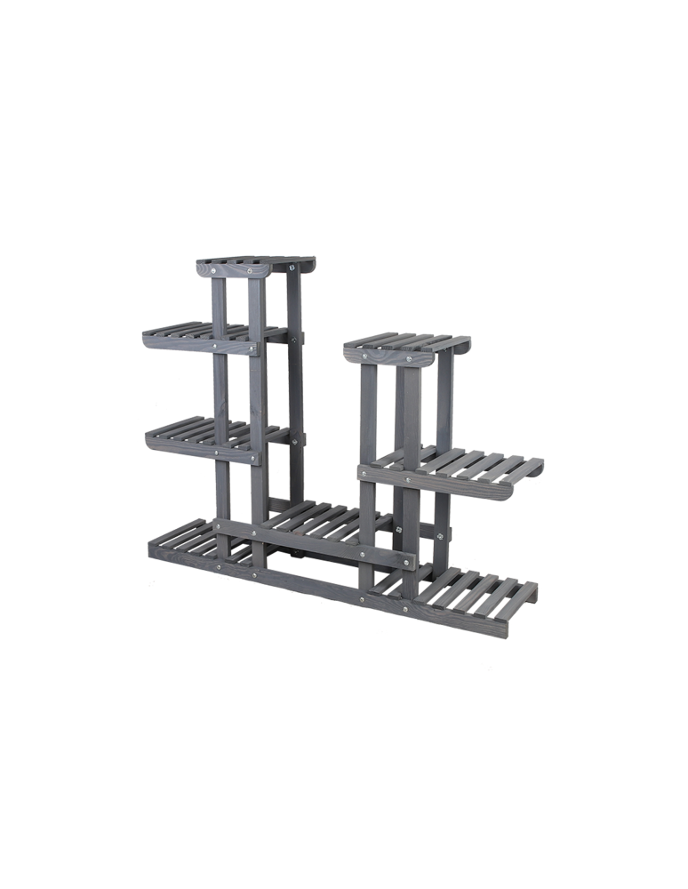 Kwietniki - Stojący kwietnik drewniany na KWIATY regał stojak kaskadowy WYTRZYMAŁY - product b2b.wamar.biz 2