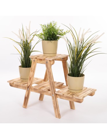 Kwietnik na doniczki drewniany stojący regał na kwiaty stojak na rośliny - product 2