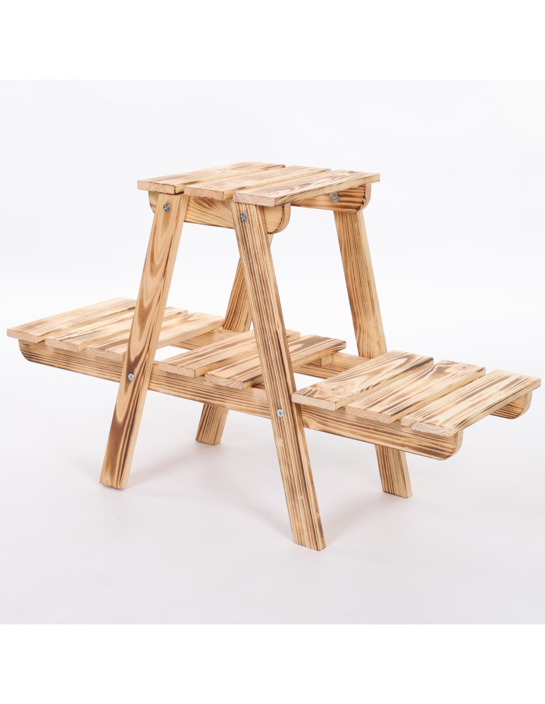 Kwietniki - Kwietnik na doniczki drewniany stojący regał na kwiaty stojak na rośliny - product b2b.wamar.biz 3