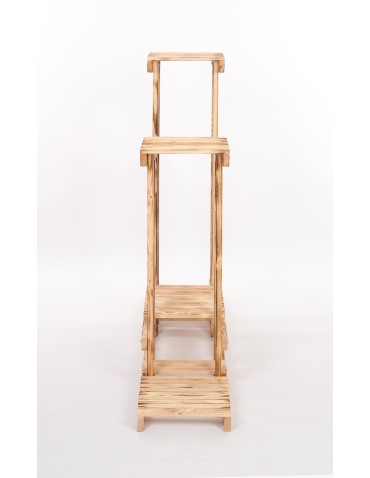 Kwietniki - Kwietnik stojący wysoki stojak na kwiaty drewniany regał wielopoziomowy eko - product 5