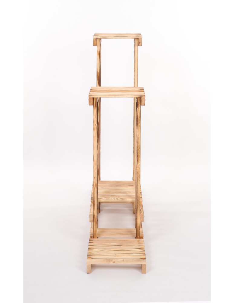 Kwietniki - Kwietnik stojący wysoki stojak na kwiaty drewniany regał wielopoziomowy eko - product b2b.wamar.biz 5