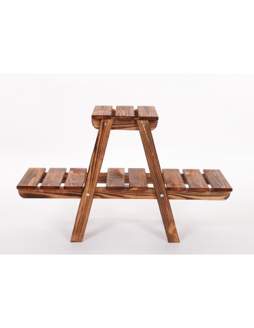 Kwietniki - Stojący kwietnik drewniany na kwiaty regał stojak na doniczki 3 półki 45 cm - product 4