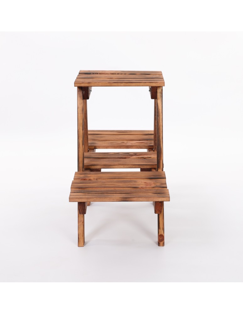 Kwietniki - Stojący kwietnik drewniany na kwiaty regał stojak na doniczki 3 półki 45 cm - product b2b.wamar.biz 5