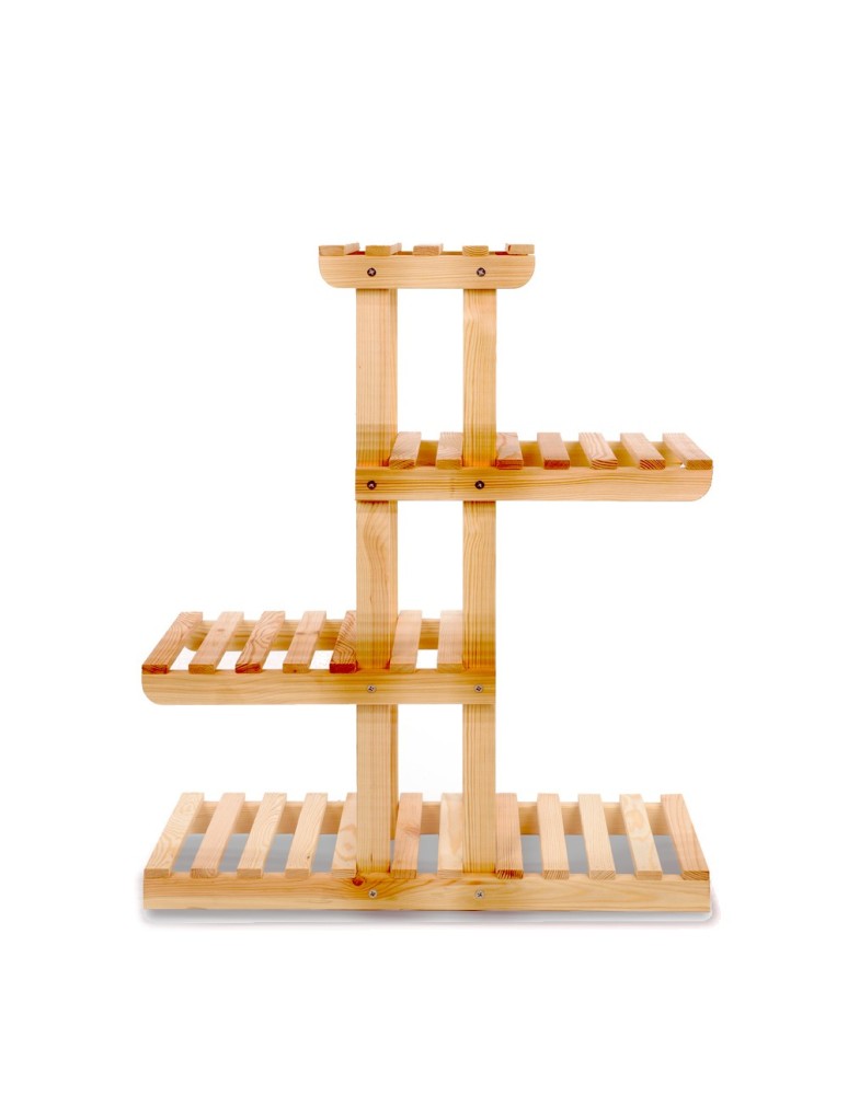 Kwietniki - Kwietnik drewniany stojący stojak regał na doniczki OPALANE DREWNO JAKOŚĆ - product b2b.wamar.biz 3