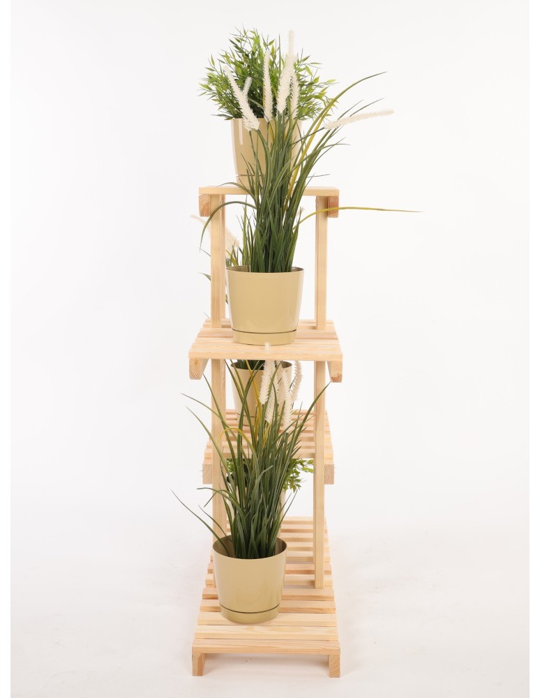 Kwietniki - Kwietnik drewniany stojący stojak regał na doniczki OPALANE DREWNO JAKOŚĆ - product b2b.wamar.biz 5