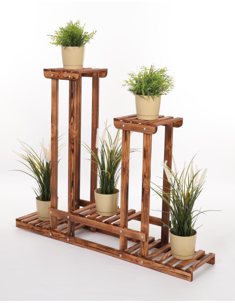 Kwietniki - Stojący kwietnik drewniany na kwiaty regał stojak wielopoziomowy SOLIDNY - product b2b.wamar.biz 2
