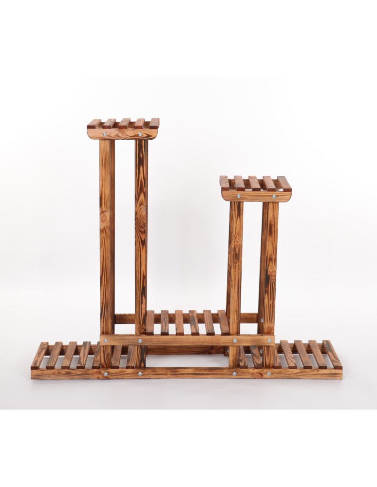 Kwietniki - Stojący kwietnik drewniany na kwiaty regał stojak wielopoziomowy SOLIDNY - product b2b.wamar.biz 4