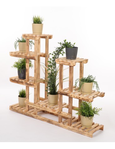 Stojący kwietnik drewniany na KWIATY regał stojak kaskadowy WYSOKI POJEMNY - product 2