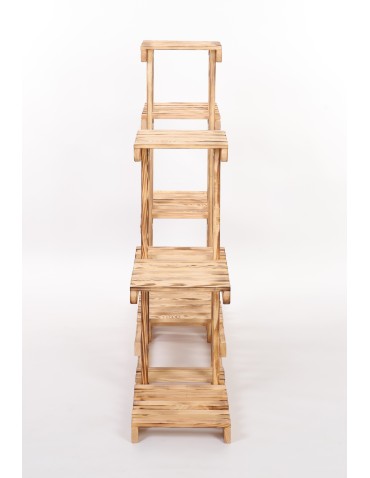 Kwietniki - Stojący kwietnik drewniany na KWIATY regał stojak kaskadowy WYSOKI POJEMNY - product 5