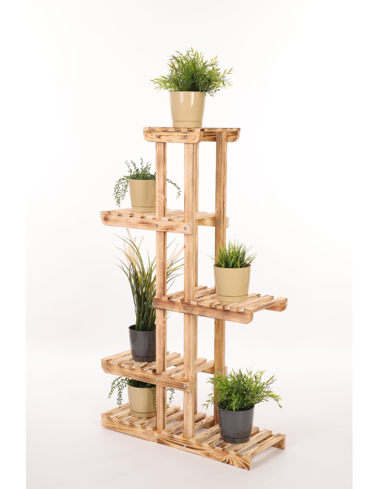 Kwietniki - Drewniany stojak na kwiaty kwietnik regał na doniczki sosnowy stojak EKO - product b2b.wamar.biz 2