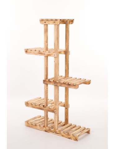 Kwietniki - Drewniany stojak na kwiaty kwietnik regał na doniczki sosnowy stojak EKO - product 3