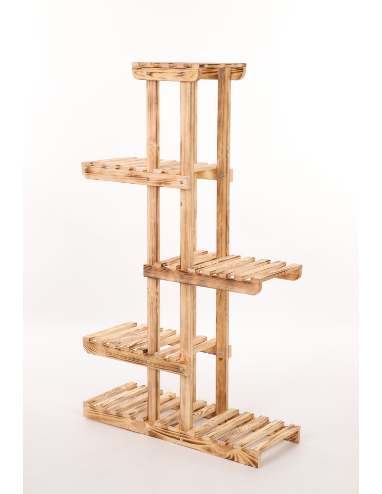 Kwietniki - Drewniany stojak na kwiaty kwietnik regał na doniczki sosnowy stojak EKO - product b2b.wamar.biz 3