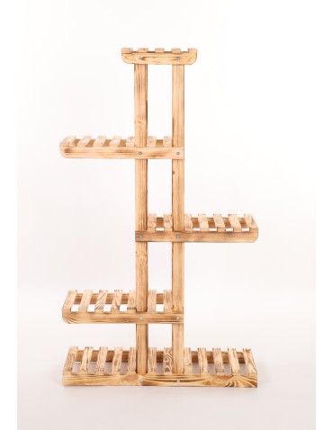 Kwietniki - Drewniany stojak na kwiaty kwietnik regał na doniczki sosnowy stojak EKO - product 4